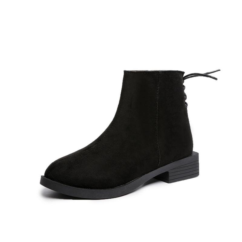 

LCIZRONG Retro Ankle Boots for Woman Classic Autumn Women Warm Boots Office Ladies Fashion PU Leather Rubber Sole, Khaki