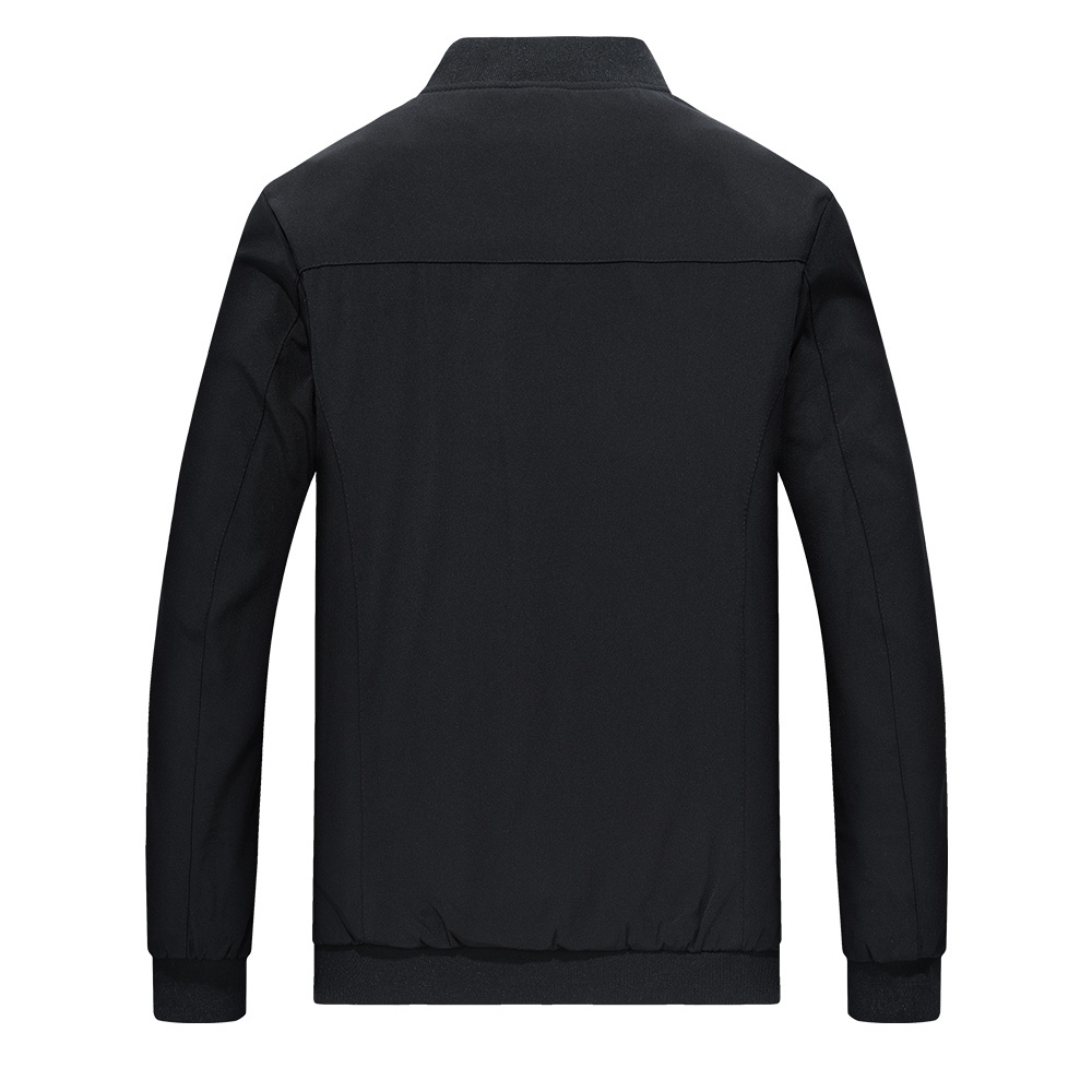 

2021 New Luyzjzen Autumn Jackets and Coats Men Cause Slim Cable Pockets Hombre Big K69 Size GOVU, Black