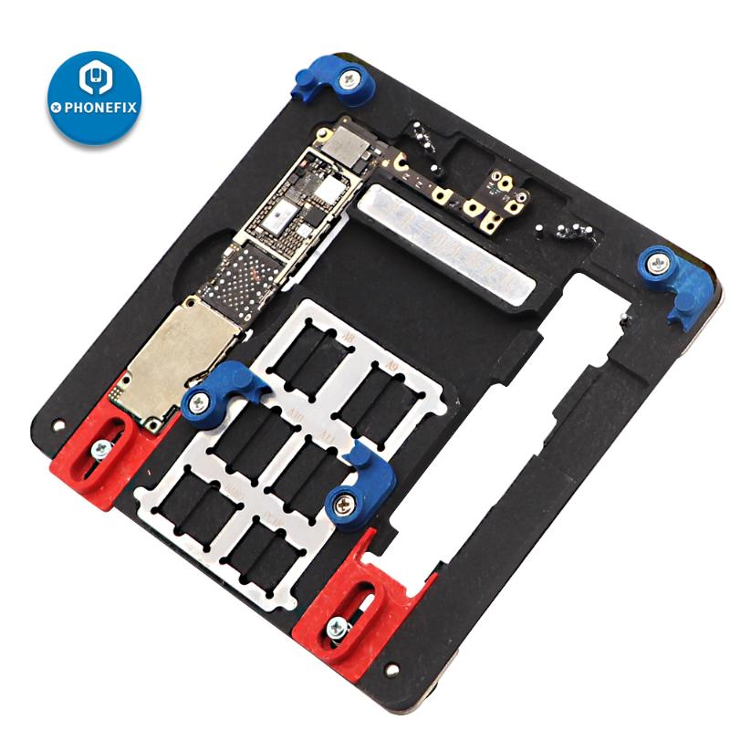 

PHONEFIX MJ A21 A22 Phone PCB Holder Motherboard Test Fixture for 6 6s 6P 6SP 7 7P 8 X BGA Chip Logic Board Repair