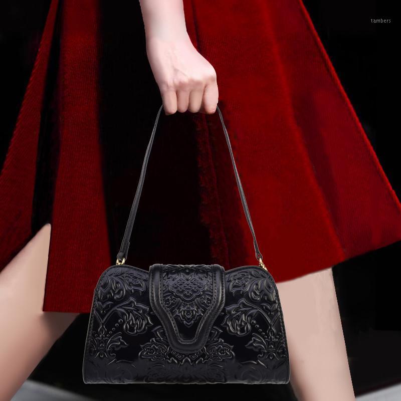 

Elegant New Clutch Female Chinese Style Large Capacity Crossbody Multi-Purpose Dinner Retro Embossing Leather Packet handbags1, Royal blue