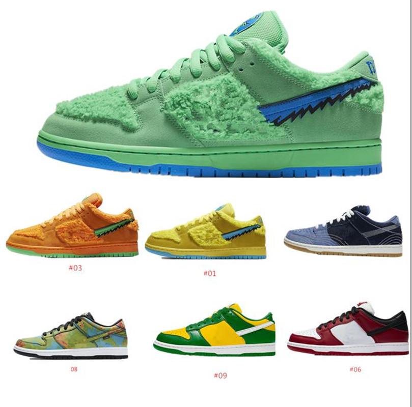 

SB Dunk Chunky Dunky Low Sp Running Shoes Travis Scotts Dunks Brazil Safari Raygun Tie Dye Muslin Infrared StrangeLove Skateboards, #11