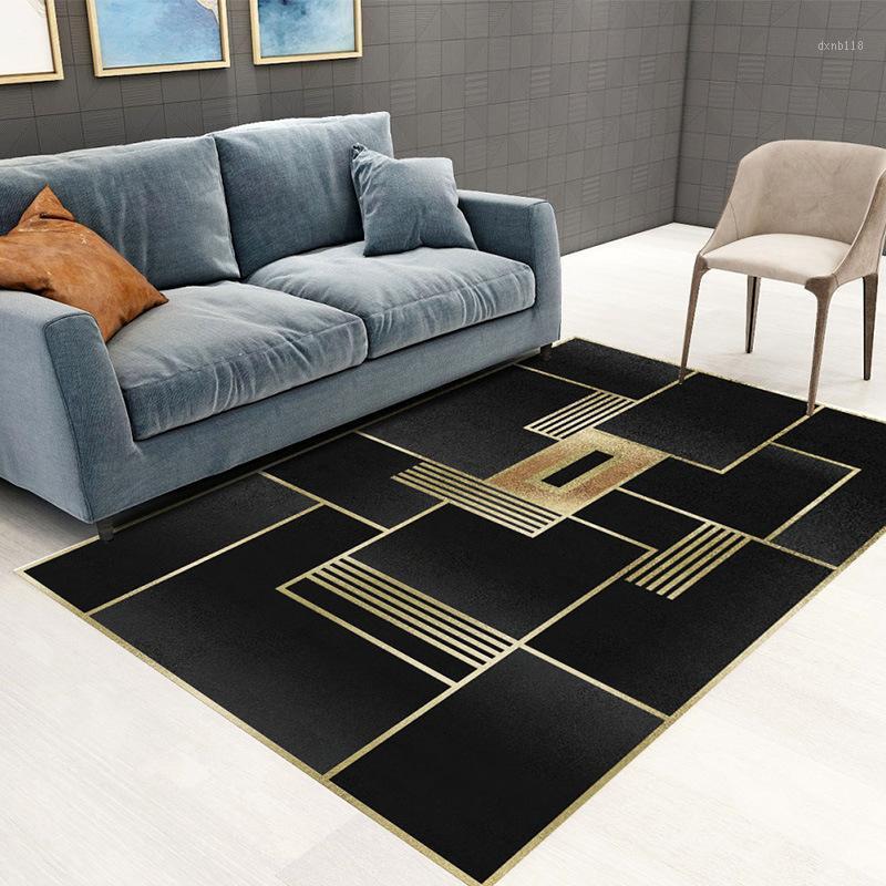 

Simple geometric carpet office carpet bedroom balcony entry mat living room coffee table child crawling mat1, Qq-7