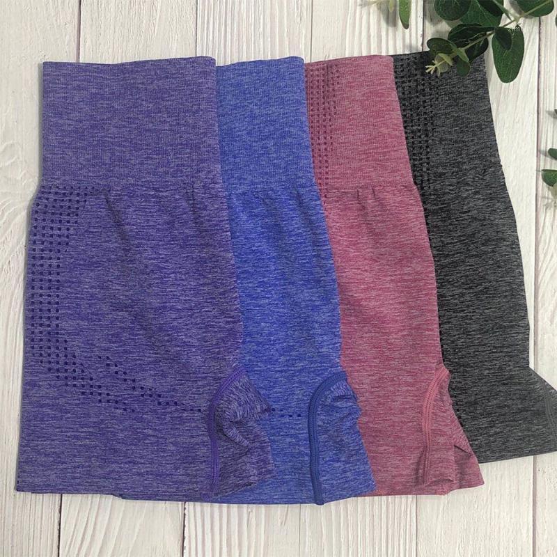 

High Waist Workout Shorts Solid color Seamless Fitness Yoga Short Scrunch BuYoga Shorts Sport Women Seamless Gym Leggings1, Royal blue shorts