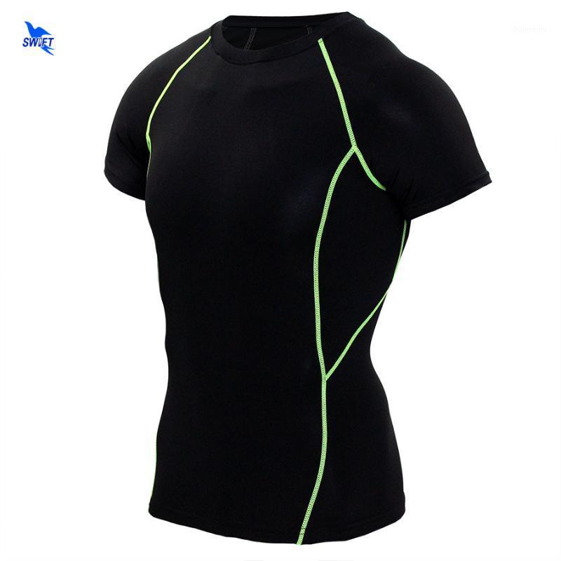 

Quick Dry Fitness Sports Men Solid Running T-Shirts Compression Shirts Tops Bodybuilding Fitness O-Neck Short Sleeve Sportswear1, Gray