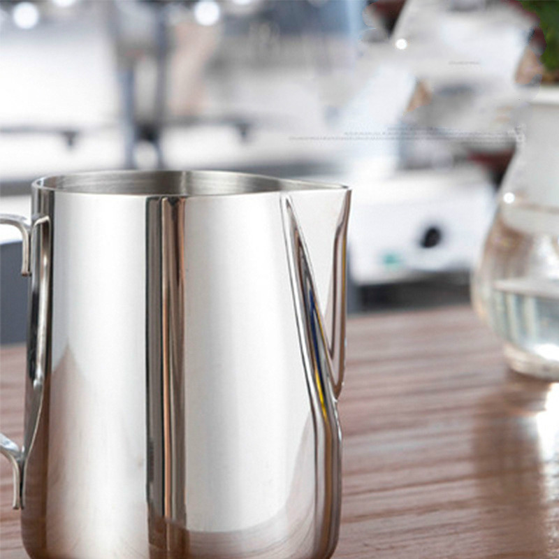 

tea coffee Art Frothing milk cups Stainless steel Coffee Tools Cup Kitchen bar tools will and sandy drop ship 100 150ml