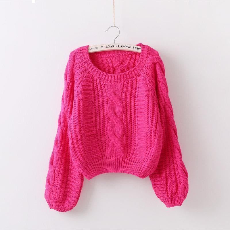 

2021 New Autumn and winter sweet lazy color Long-shouldered female-style shirt Loose, thick sweater for female y506 PHXD, Fabulous