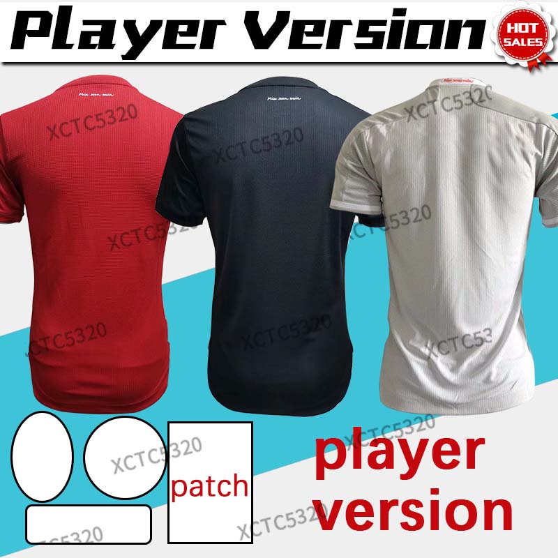 

player version Munich soccer jersey home red #9 LEWANDOWSKI 20/21 Men away third soccer shirt MULLER GNABRY SANE Football uniform, No name no number