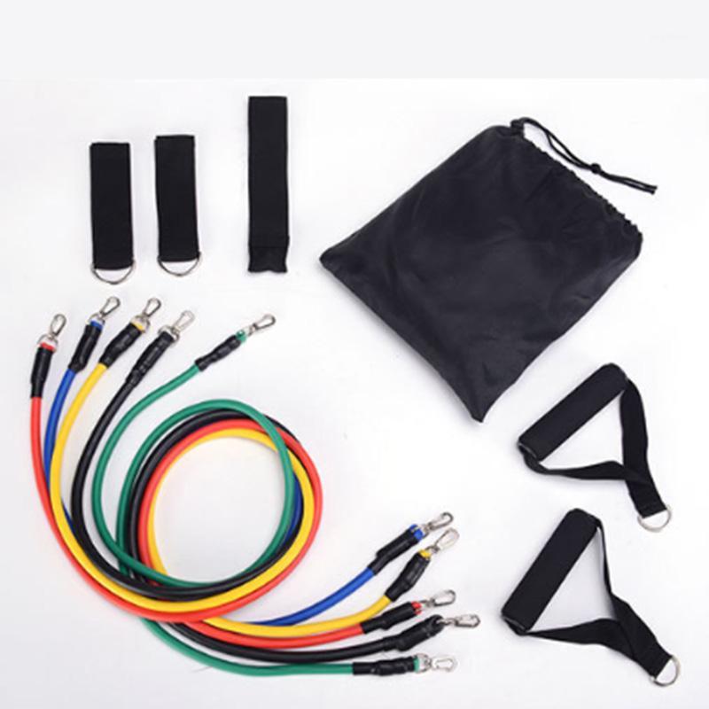 

11 Pcs Resistance Bands Set Fitness Bands Resistance Gym Equipment Exercise Pull Rope Fitness Elastic Training Expander1