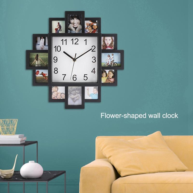 

Photo Frame Wall Clock New Diy Modern Desigh Art Picture Clock Living Room Home Decor Horloge