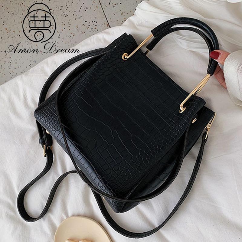 

Crocodile Pattern High Capacity PU Leather Shoulder Bags For Women 2021 Fashion Lady Trending Bag Designer High Quality Handbags, Black
