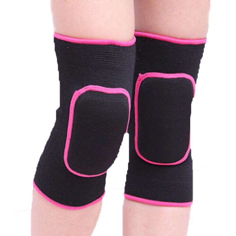 

1PC Knee Pads Basketball Sport Kneepad Volleyball Knee Protector Brace Support Football Compression Leg Sleeves, As pic