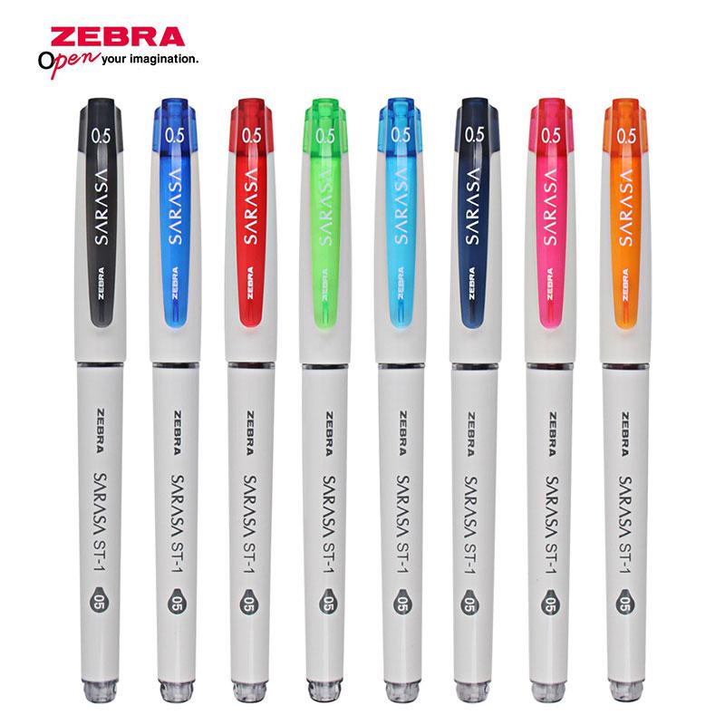 

ZEBRA SARASA Color Gel Pen JJZ58 0.5mm Pens For School Pull Cap Candy Color Cute Pen School Stationery 1Pcs