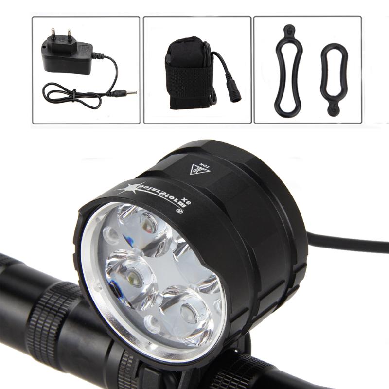 

SolarStorm 4x XML T6 LED 3200 LM Bike front Light Bicycle Cycling Led Lights Handlamp+AC Charger