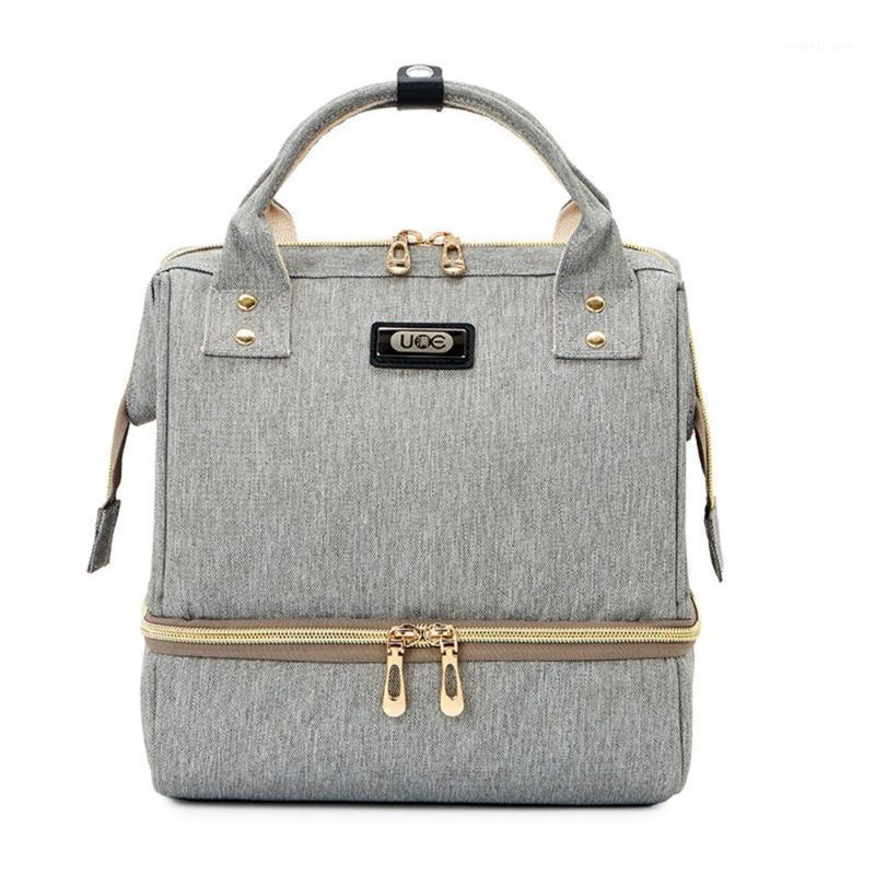 

Multifunction Nursing Rusksack Handbag Nappy Bags For Baby Care With Pocket Large Backpack Large Capacity1, Grey