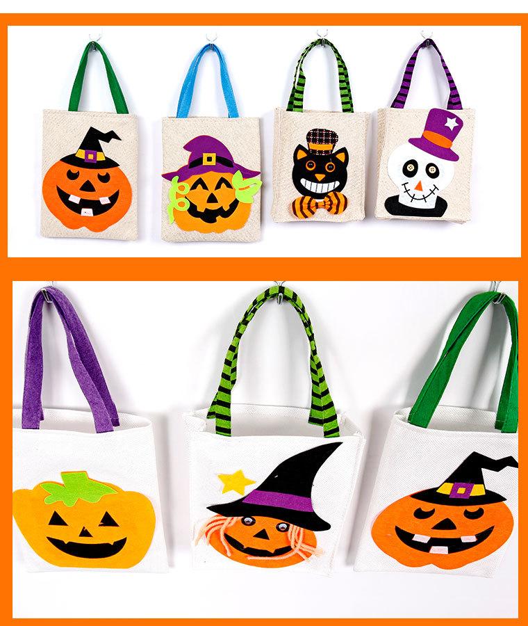 

Halloween candy bag gift box Package Hallowmas decoration props Supplies thank you Gift birthday Party Favor Bags