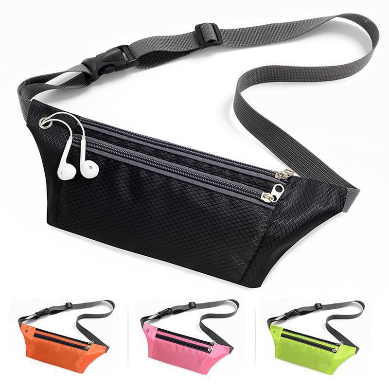 

New Waterproof Belt Waist Bag Belly Hip Phone Wallet Waist Bags Outdoor Sports Running Organizer Bag Compact Purse Fanny Pack1, Sky blue