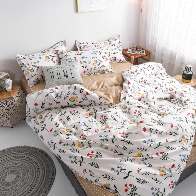 

Home-claroom flower duvet cover bed linens white queen bed sheets set comforter bedding sets AS11#, Style12