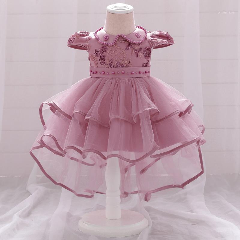 

Baby Girl 1 Year Birthday Dress Toddler Beading Tutu Ball Gown Party And Wedding Dress Clothes Baby Girl Infant Princess1, Dark pink