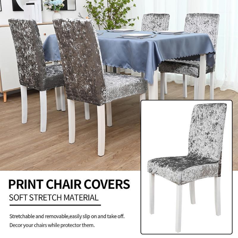 

Home Dustproof Removable Multifunction Soft Wedding Party Hotel Stretchy Chair Slipcover Washable For Dining Room Anti Scratch1