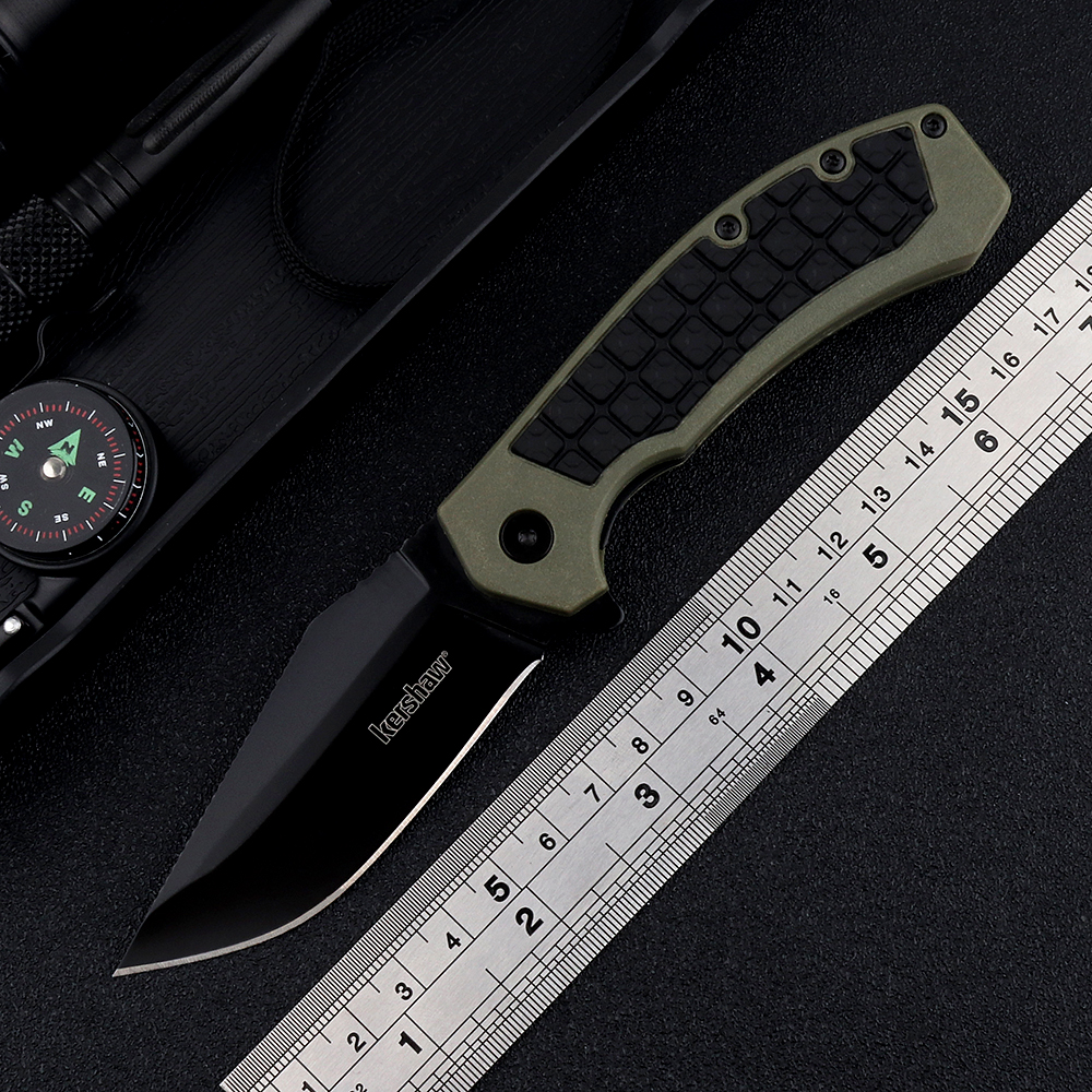 

The new Kershaw 8760 folding knife outdoor camping 8Cr13 blade tactical self-defense survival EDC pocket camping hunting survival tool knife