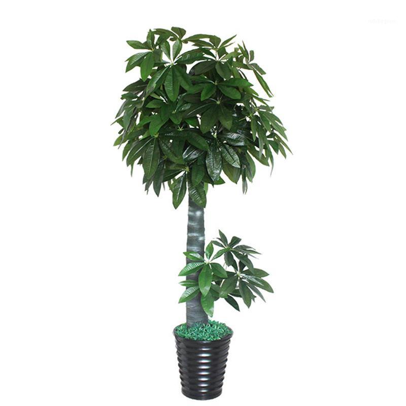 

artificial 185cm fortune tree potted bonsai artificial tree large greenery living room interior decoration flowers1, 185cm without pot