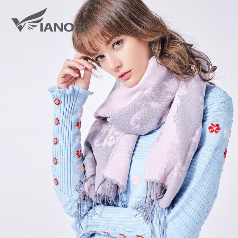 

Scarves [VIANOSI] 2021 Winter Scarf Women Warm Foulard Fashion Casual Scarfs Cashmere Bufandas Hombre