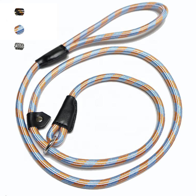 

Nylon Braided Rope Slip Dog Leash Heavy Duty Climbing Training Leash Dog Accessories Pet Supplier