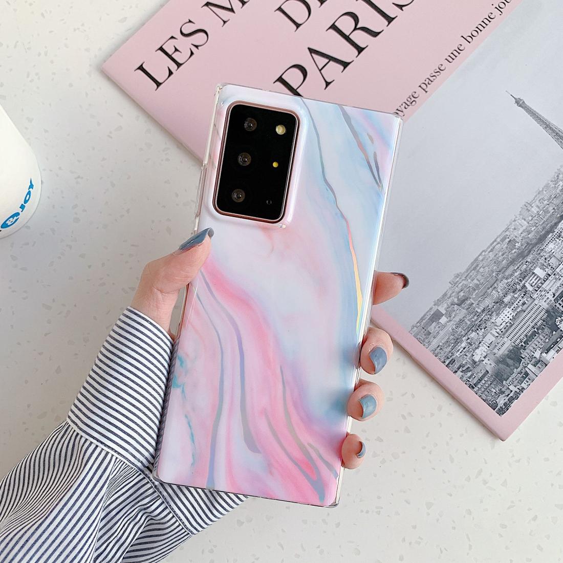 

For Samsung Galaxy S20 Laser Marble Pattern TPU Protective Case