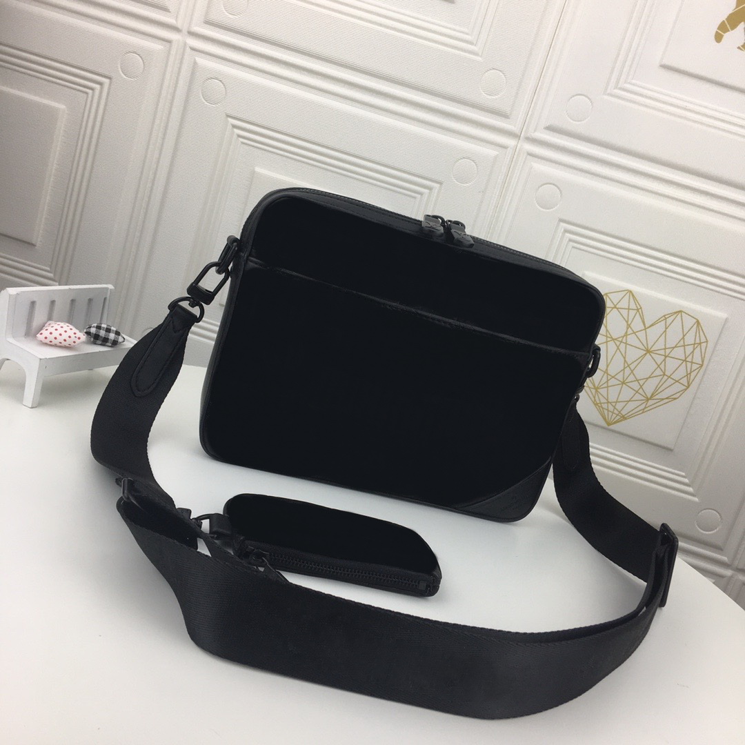 

New MEN Bag GC#233 Genuine Leather Shoulder Bags Fashion messenger Bags Wallets Free shipping have dust Bags Hot SELLING, Black