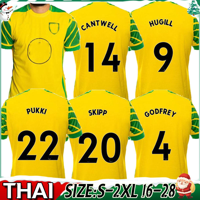 

21 22 NORWICH Soccer Jerseys 2021 HUGILL Home kit ROBERTS PUKKI HERNANDEZ BUENDIA STIEPERMANN Giannoulis football shirts Rashica Gibson Skipp Cantwell suit, Home+patch