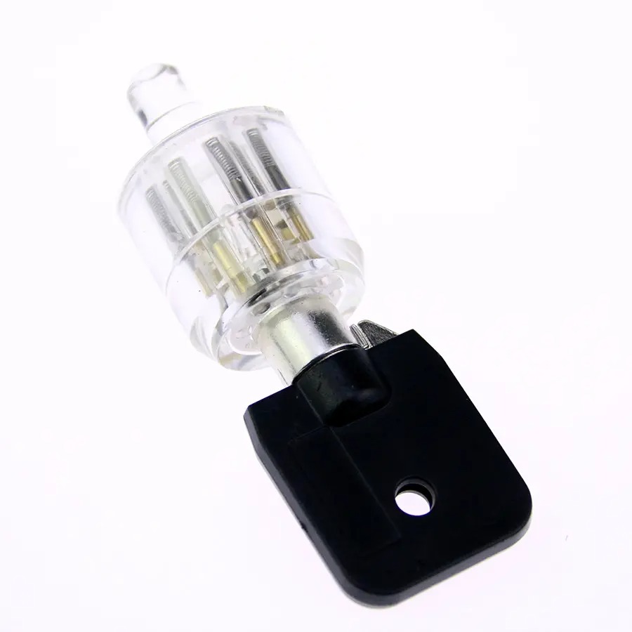 

7 Pins Plum Flower Cutaway Practice Transparent Lock Cylinder Lock Pick Tools