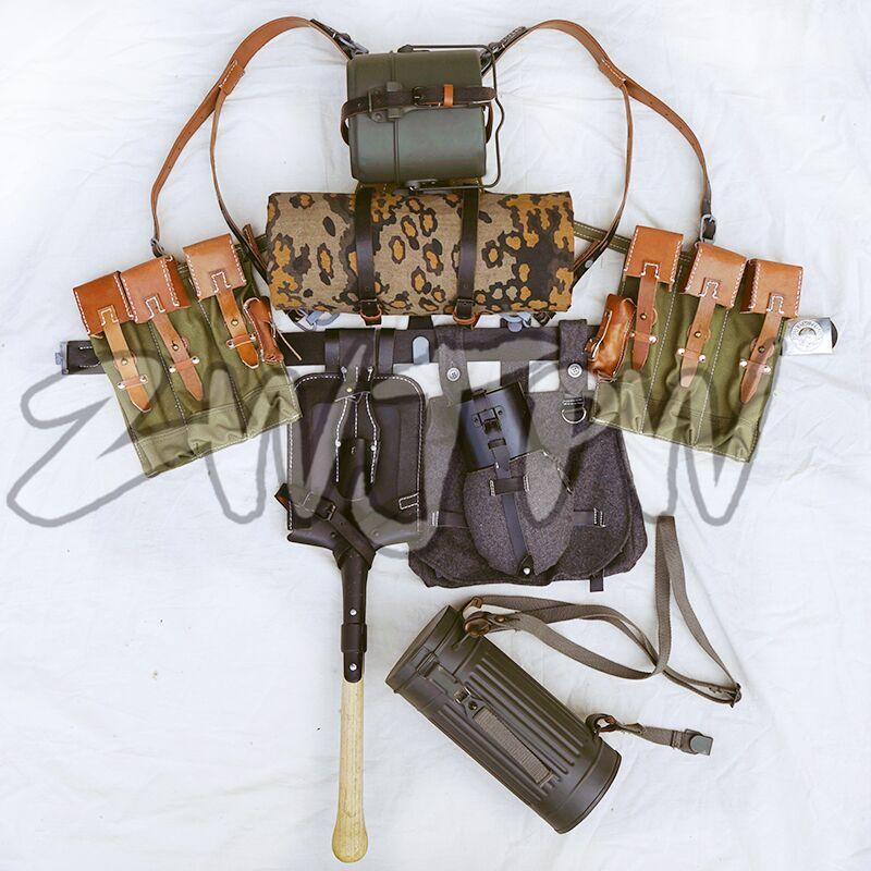

GERMAN EQUIPMENT MP44/STG CANVAS FIELD GEAR PACKAGE EQUIPMENT COMBINATION, Without tent