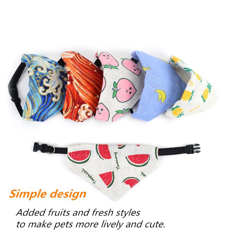 

Pet Accessories for Cats Triangle Scarf Small Medium Japanese Cat Collar Fashion Personality Puppy Collar Decoration Dog