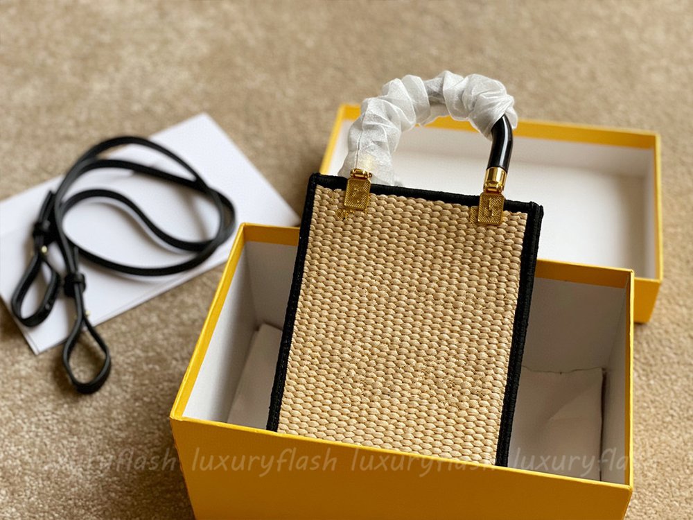 

Women Woven Retro Classic Fashion Handbag Shopping Bag Designer Letter High Quality Summer Large Capacity Open Lady Tote Bag Messenger Bags, Box(not sold separately)