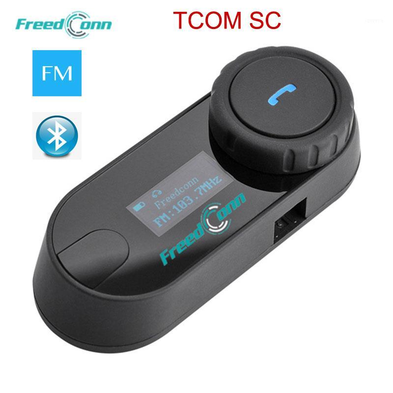 

FreedConn Motorcycle Helmet Intercom TCOM-SC Motocycle Bluetooth Interphone Headset LCD Screen FM Radio T-COM SC1