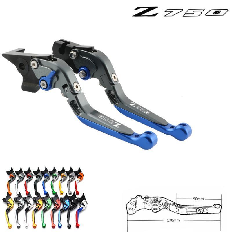 

For Z750 Z 750 Laser Logo (non-Z750S models) 2004 2005 2006 CNC Fold and Expand Motorcycle Brake Clutch Lever1