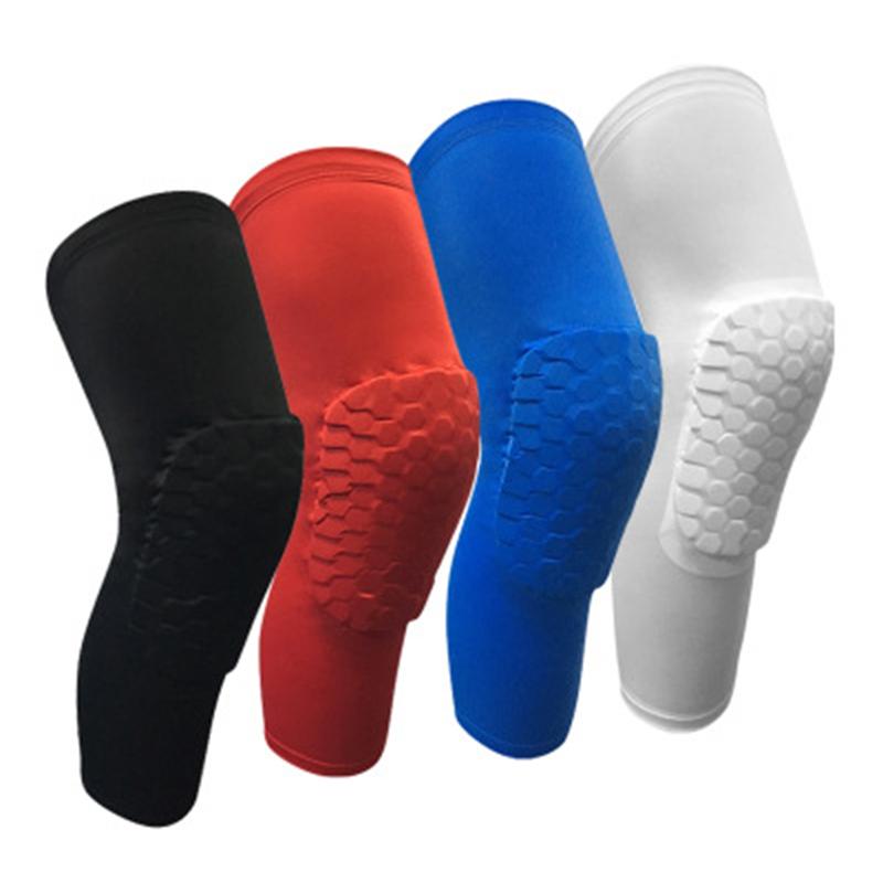 

1PC Sports Legs Kneepad Men Pressurized Elastic Knee Pads Support Fitness Gear Basketball Volleyball Brace Protector, Blue