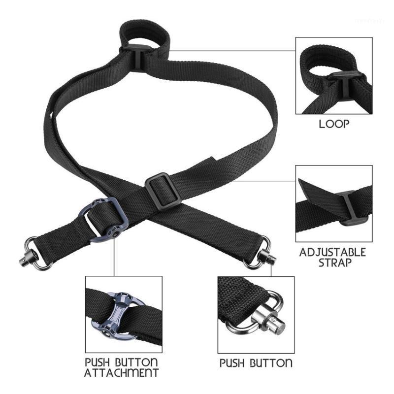 

Retro Tactical Quick Detach QD 1 or 2 Point Multi Mission Sling Single Point Adjustable Bungee Rifle Shoulder Strap Tools1, Black