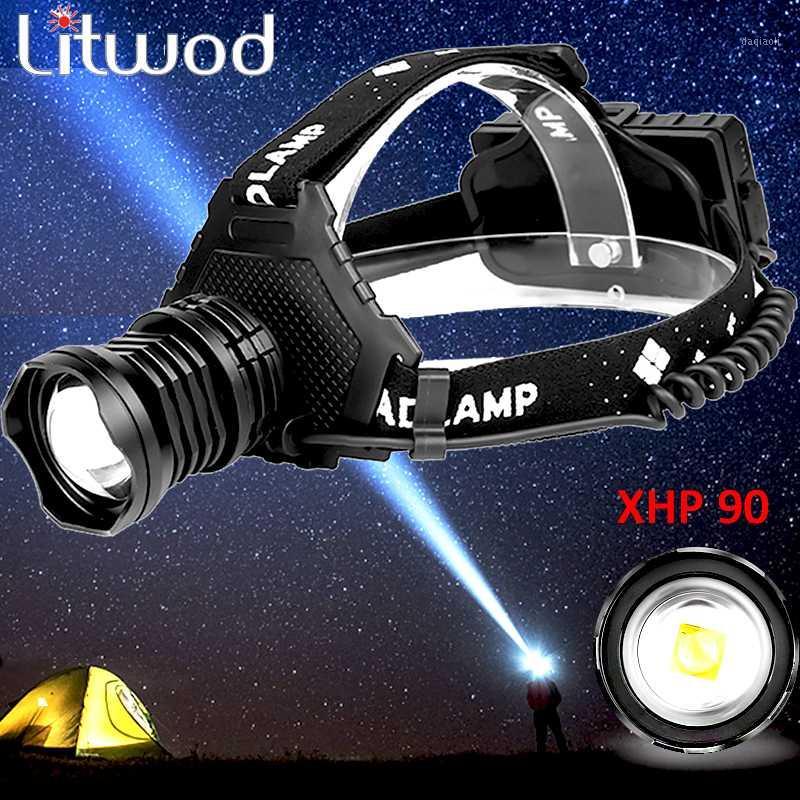 

Z15 2064 XHP90 Led headlamp Headlight the most powerful 32W 8000lm head lamp zoom power bank 7800mAh 18650 battery1