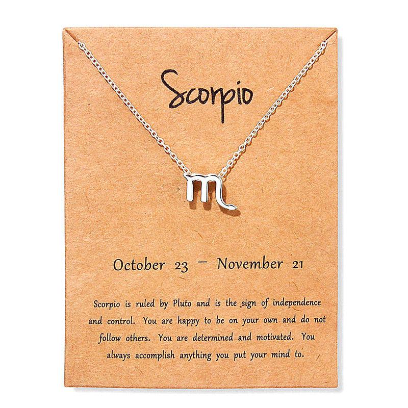 

Women 12 Horoscope Zodiac Sign Gold Color Pendant Necklace Taurus Aries Leo 12 Constellations Jewelry Kids Christmas Gifts