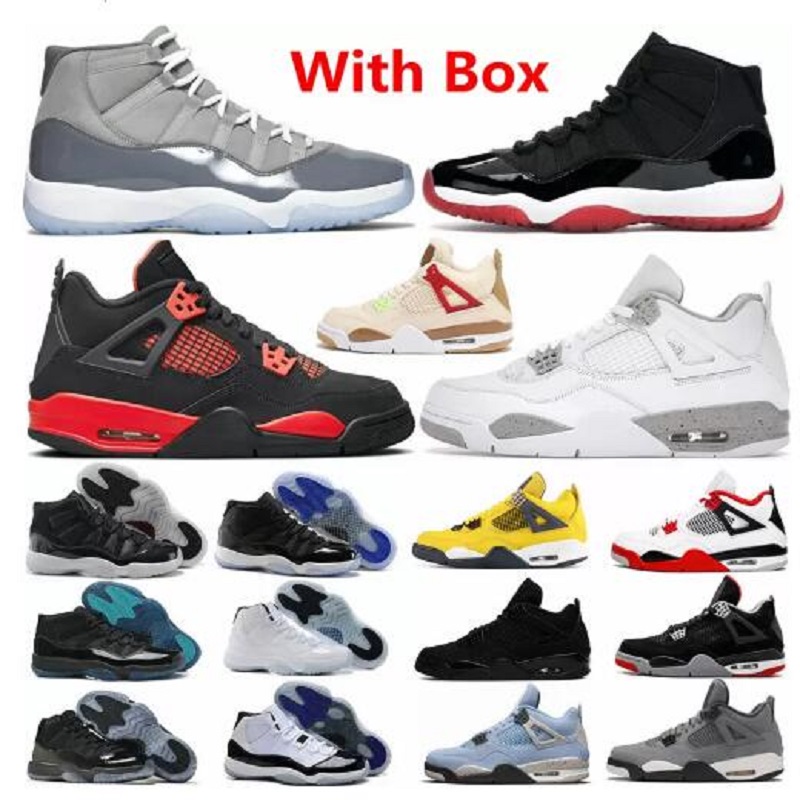 

Mens 11 Cool Grey Basketball Shoes Bred Gray 11s Oreo Fire Red thunder Black Cat University Blue Wild Thingst 4 4s 2022 Legend Concord Gamma Sneakers 3 3s White Cement 1s, # 1