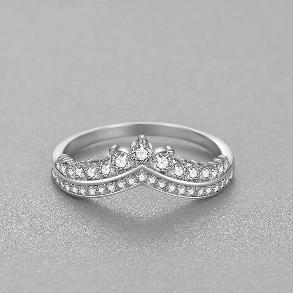 

Luxurys Designers Fashion Yjz132 Silver 925 fairy tale princess ing bone crown female silver ring dreamlike temperament girl wind ring