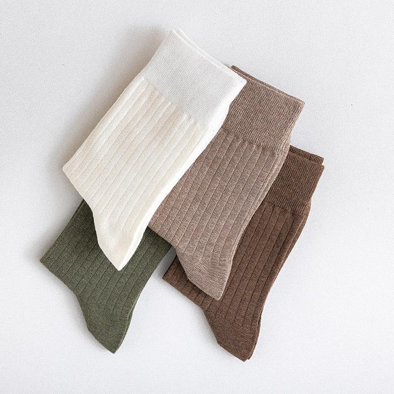 

Solid Color Cotton Socks Autumn/Winter Warm Men's Socks Soft Comfortable Knitted Casual1, 002