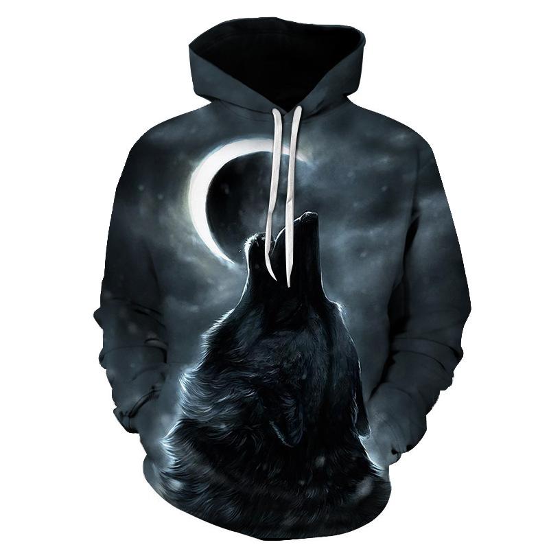 

Men's Hoodies & Sweatshirts Brand Fashion Wolf Rose 3D Men Women Animal Hoodie Tracksuit Casual Sweatshirt Male Autumn Winter Steetwear Drop, W00047