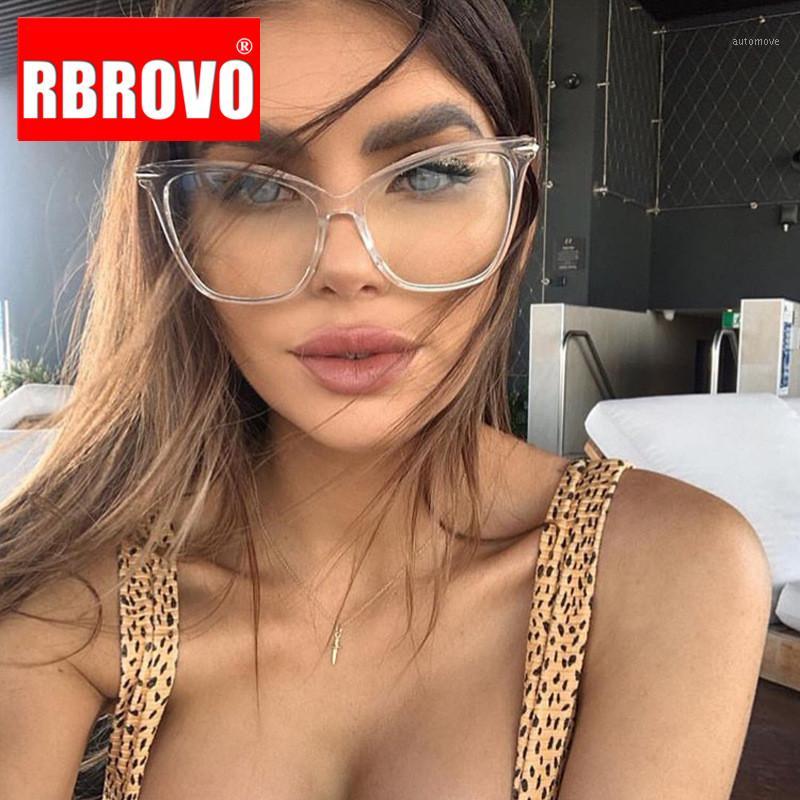

RBROVO 2020 Oversized Cateye Glasses Frame Women Designer Glasses Women Luxury Eyeglasses Women/Men Lentes De Lectura Mujer1