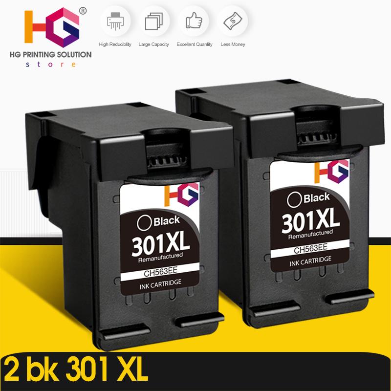 

2bk Remanufactured for toner cartridge 301 XL 301XL ink cartridges for Envy 5530 Deskjet 2050 2540 2510 1000 1050 printer