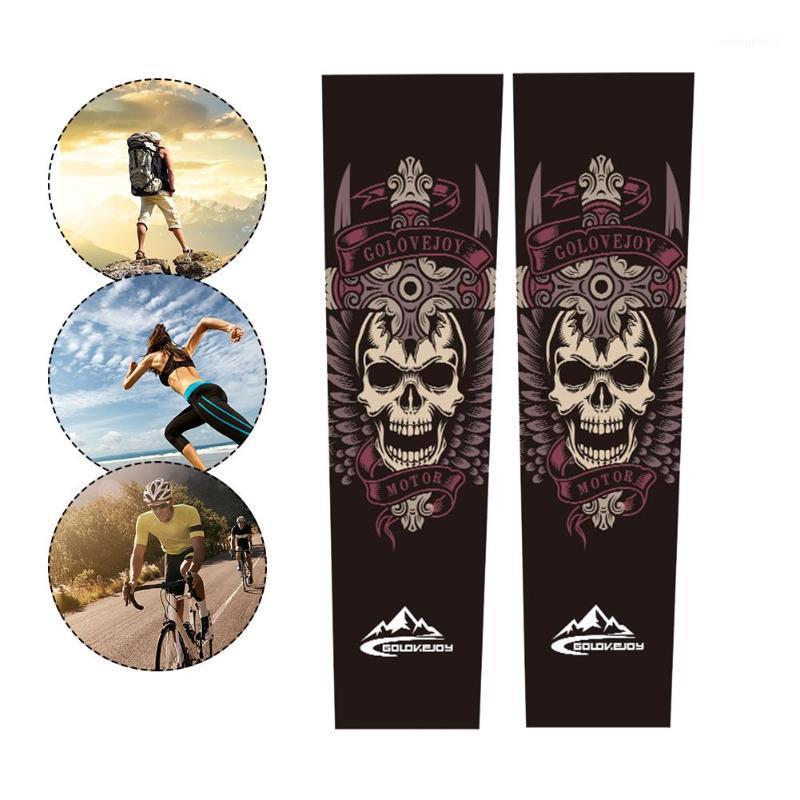 

A pair of Sleeves Ice Silk Breathable Soft Sunscreen Oversleeves Cycling Cuffs1