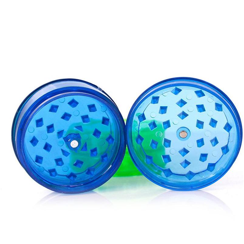 

60mm Round Plastic Tobacco Smoking Herb Grinders 3 Layer Tobacco Grinder Cigarette Colorful Crusher Fit Dry Herb Colo wmtjtO my_home2010