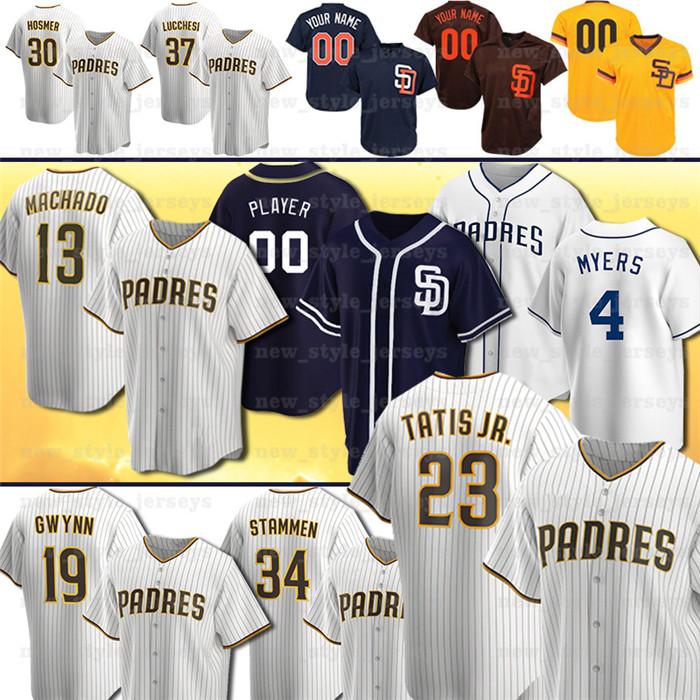 

Custom 23 FERNANDO TATIS JR. Jersey 19 Tony Gwynn 4 Wil Myers 13 Manny Machado 8 Javy Guerra Garrett Richards Manuel Margot Baseball Jerseys, Blue;black