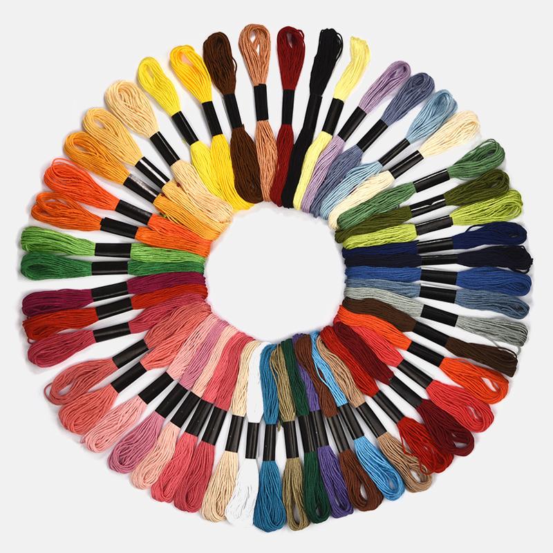 

Multicolor Embroidery Thread Cross Stitch Floss Threads Cotton Sewing Skeins Skein Kit DIY embroidery floss cross stitch, 50color